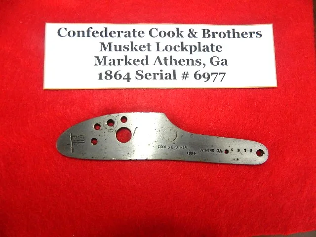 FOR SALE - Original Cook & Brothers Carbine Lock Plate | Sutlers ...