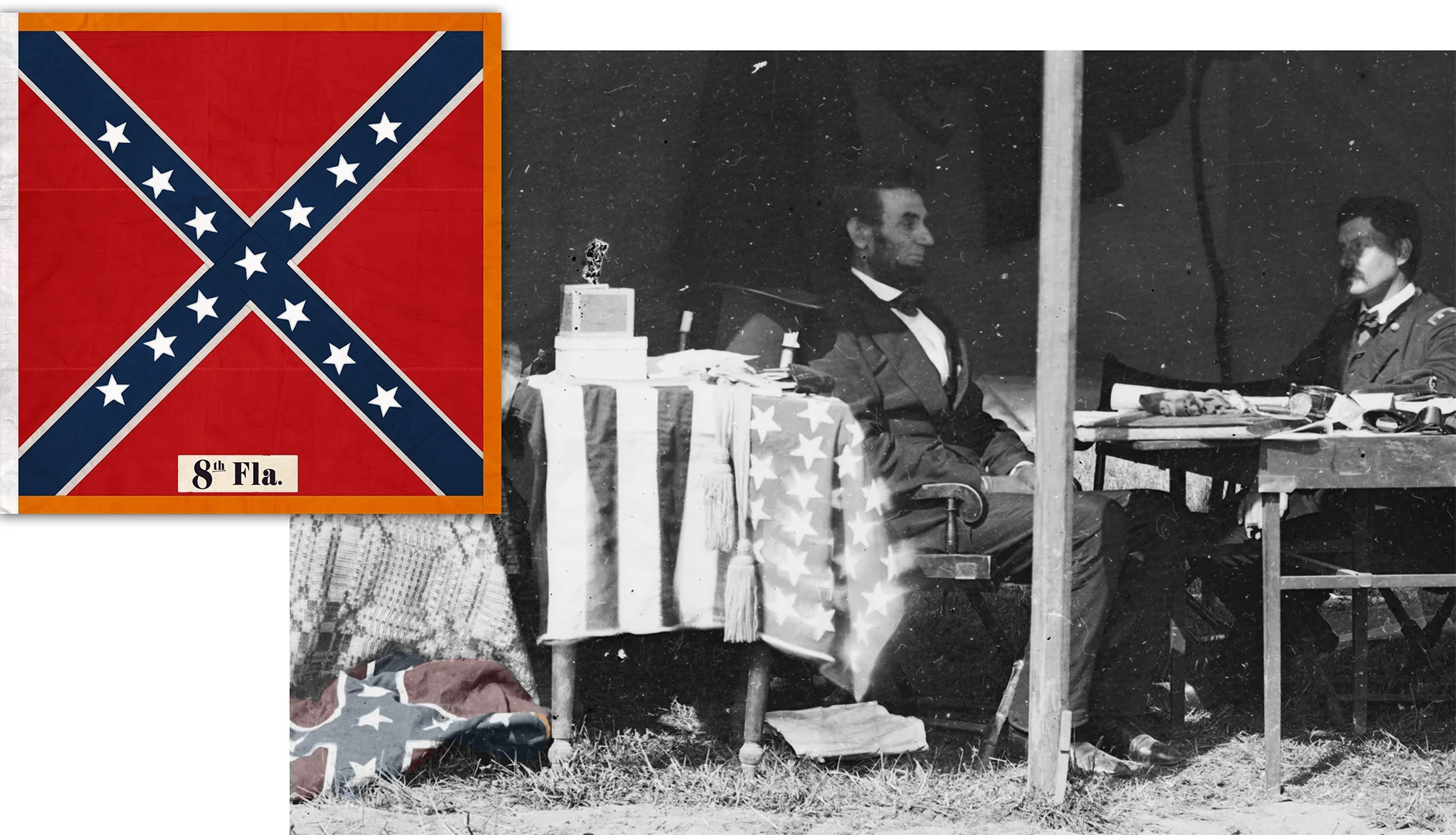 Captured Confederate Flag in McClellan's Tent ?? | Antietam ...