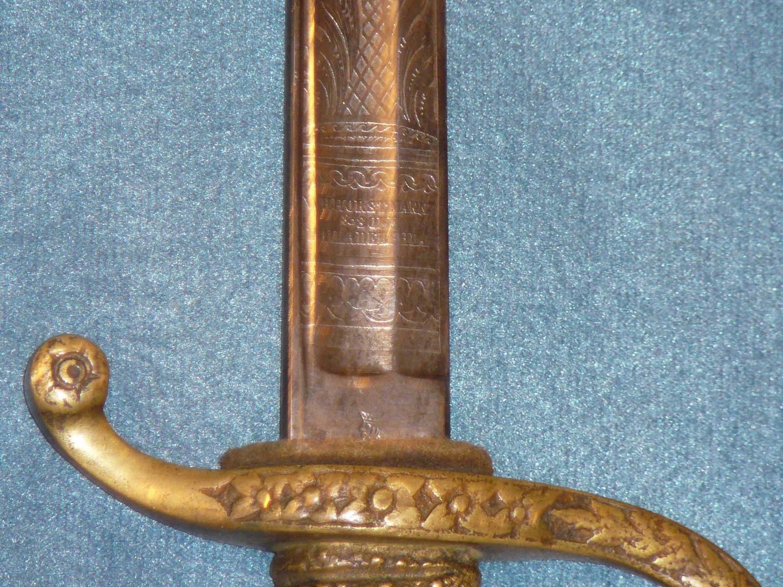 Civil War Sword Ricasso Markings