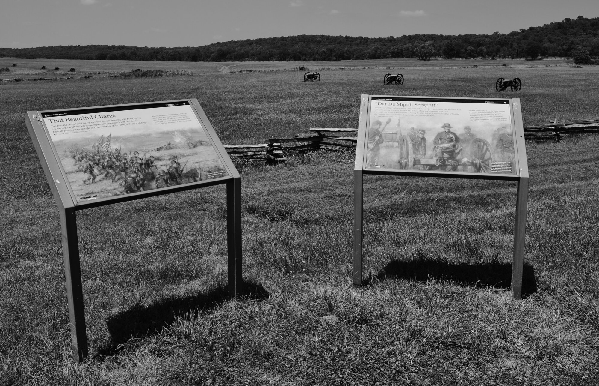The Pea Ridge National Military Park near Garfield, Arkansas ...