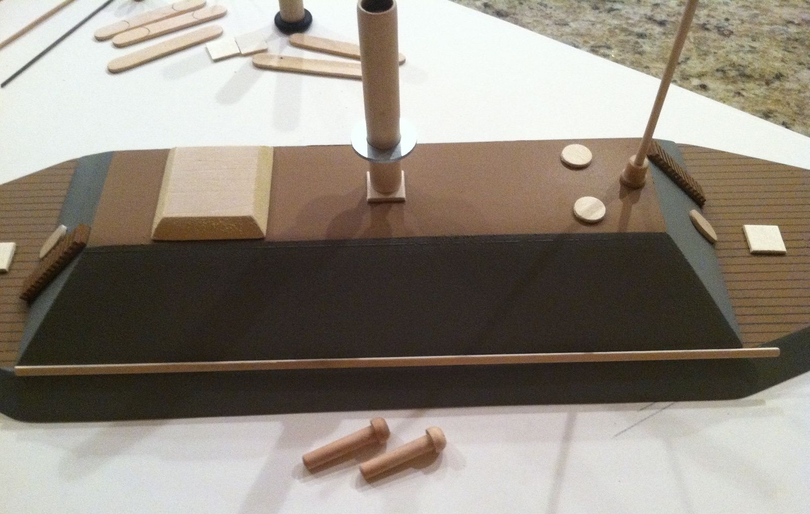 1/96 scale folk models of CSS Raleigh & Huntsville | The Naval War ...