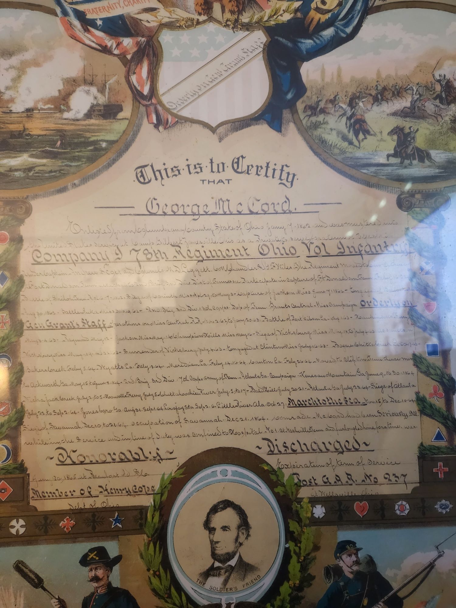 George McCord 78th Regiment Ohio Volunteers | My Civil War Ancestry
